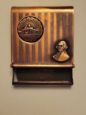 Vintage Matchbook Holder Case Mount Vernon